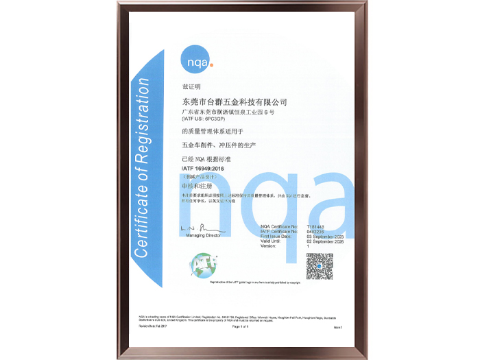 IATF 16949...