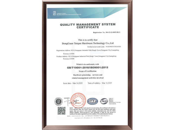 ISO9001英文证...